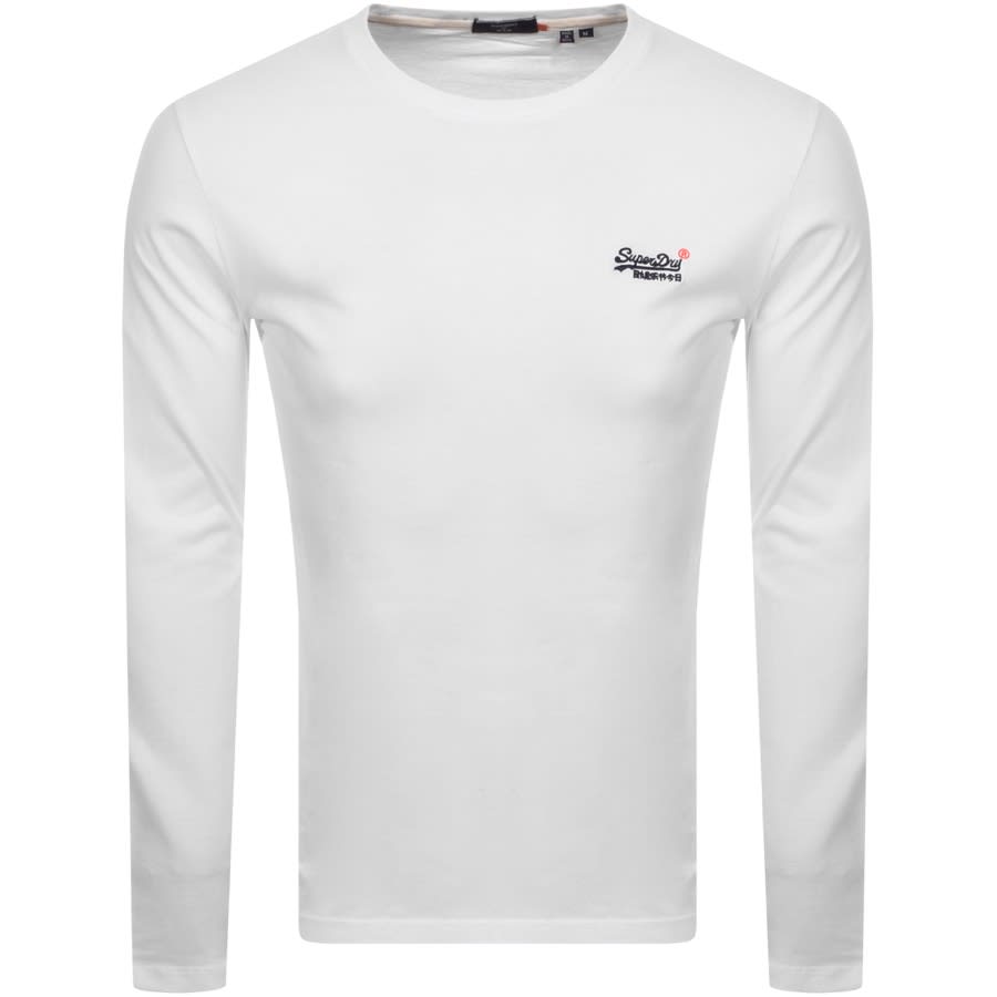 Alternative Image for ProductSuperdry Vintage Long Sleeved T Shirt White1